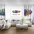 thumbnail image 3 of Design Art Fort Lauderdale Skyline Canvas Print, 3 of 3