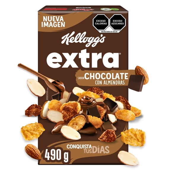 Cereal Kellogg's Extra Sabor a Chocolate con Almendras 490 g