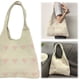 thumbnail image 3 of Bolso Playa Malla Hobo Punto Gran Capacidad Con Patrón Corazón Ganchillo para Mujer, 3 of 9