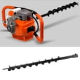 thumbnail image 1 of Hole Digger Auger, 75cm Digging Length Ground Borer 6cm Blade Diameter  for Planting Tree, 1 of 7