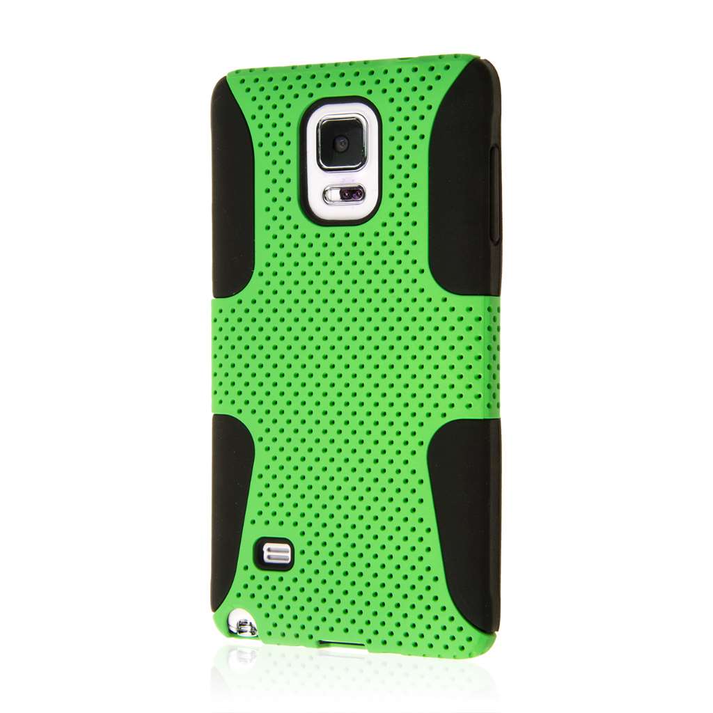 Note 4 Green Case, MPERO FUSION M Series Protective Case for Samsung Galaxy Note 4 - Neon Green
