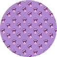 thumbnail image 1 of Ahgly Company Machine Washable Indoor Round Transitional Violet Purple Area Rugs, 4' Round, 1 of 7