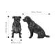 thumbnail image 2 of unbranded Decorativa De Perro De Resina Para Jardín Oficina Y, 2 of 6