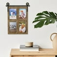 thumbnail image 5 of Excello Global Products EGP-HD-0445-A Barndoor Collage Photo Frames, Collage Picture Frames Holds Four 4" X 6" Photos, Brown, 13" X 17", 5 of 5