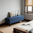 thumbnail image 3 of CQSXDA Comfortable Upholstered Storage Ottoman Bench With Lift Top Design And Quality Rubberwood Legs For Your Entryway, 3 of 8