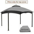 thumbnail image 2 of Replacement Canopy Top Cover for 10'X12' Gazebo Double Tiers for Outdoor Garden Patio Sunshade,Grey, 2 of 7