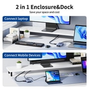 ACASIS Thunderbolt 40Gbps NVMe SSD Dock for Mac Mini, MacBook Pro & Mac Studio, Up to 8TB Storage Expansion with Dual DisplayPort, USB-C & USB-A Hub