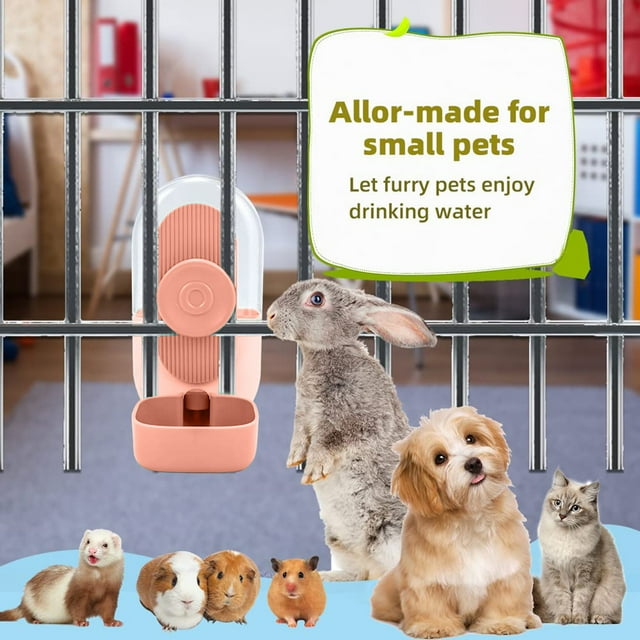 Distributeur Automatique d'Eau pour Animaux, Bouteille Suspendue pour Solution d'Hydratation en Cage