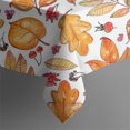 thumbnail image 5 of Autumn Leaves and Fall Berries Pattern Square Tablecloth,Waterproof Square Table Cover,Wipeable Spillproof Washable Table Cover for Home Kitchen Party Decor 42"X42"(107x107cm), 5 of 6