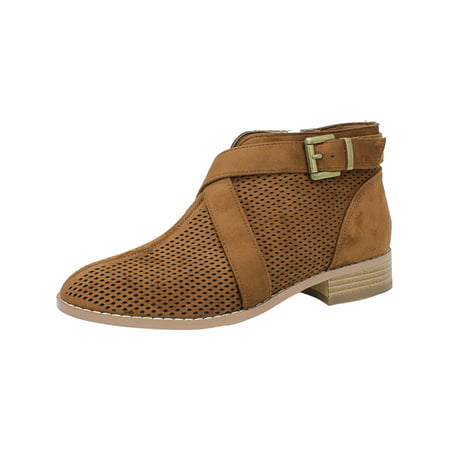 Brinley Women's Reggi Camel Ankle-High Leather Boot -