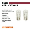 Sylvania 7443 Long Life Automotive Mini Bulb, Pack of 2.
