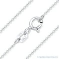 thumbnail image 2 of 1mm Round Rolo Cable Link Italian Chain Necklace in .925 Sterling Silver, 2 of 2
