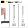 thumbnail image 4 of Uxcell 42Set 17mm Leather Snap Fastener Kit with 4 Install Tools, Silver, 4 of 6