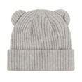 thumbnail image 6 of CPNG Baby Toddler Winter Hats Girls Boys Beanie with Cotton Lining Knitted Knit Winter Hat with Cute Bear Ear Warm Fleece Cap for Cold Weather, 6 of 8