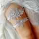 thumbnail image 3 of 1 Pair Wedding Bride Garter for Wedding Bridebridal White Lace Garter Western Wedding White Pearl Thigh Strap Accessories, 3 of 5