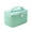 Mint Green, variant on Jacenvly Backpack Laptop Makeup Bag Pleated Wash Bag Travel Portable Half Round Storage Bag