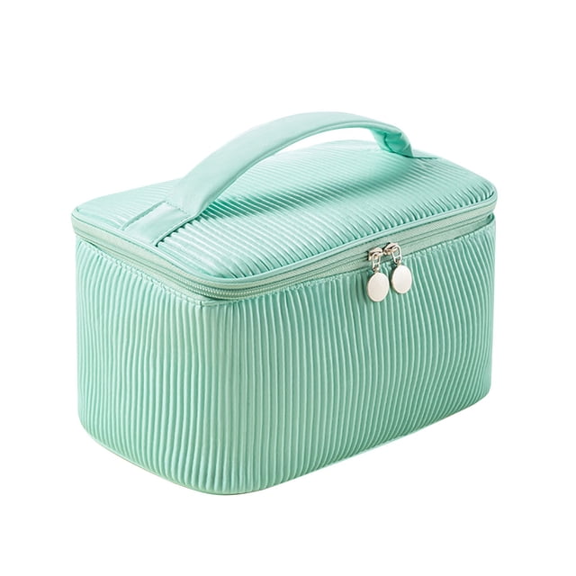 Birdeem Trousse de Maquillage Trousse de Lavage Plissée Voyage Portable Demi-Ronde Sac de Rangement