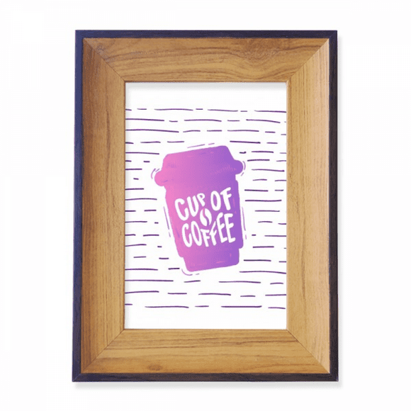 Line Coffee Cup Colour Photo Frame Exhibition Display Art Desktop Painting