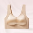 thumbnail image 2 of Zpanxa Bras for Women Full Coverage Wireless Seamless Wide Straps Breathable Everyday Bra Khaki 42BC, 2 of 7