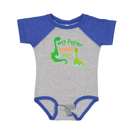 

Inktastic Pepaw Loves Me Baby Grandson Gift Baby Boy Bodysuit