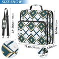 thumbnail image 2 of FORMRS Zipper Binder with Shoulder Strap 2-inch Ring 500 Sheet Capacity File Bag, Gold Geometric Pattern, 2 of 5