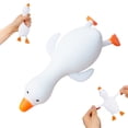 thumbnail image 2 of Dwellin Stretchy Duck Squeeze Toys Stress Relief Funny Fidget Toys for Adults and Kids Party Favors Gift for Birthday Christmas Classroom Prizes White, 2 of 6