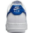 thumbnail image 4 of Men's Nike Air Force 1 '07 LO White/Game Royal-White (DM2845 100) - 8.5, 4 of 5