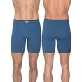 thumbnail image 2 of Fruit of the Loom Men's Crafted Comfort Stretch Boxer Briefs, Regular Leg-Covered Waistband-Black, Medium, 2 of 7