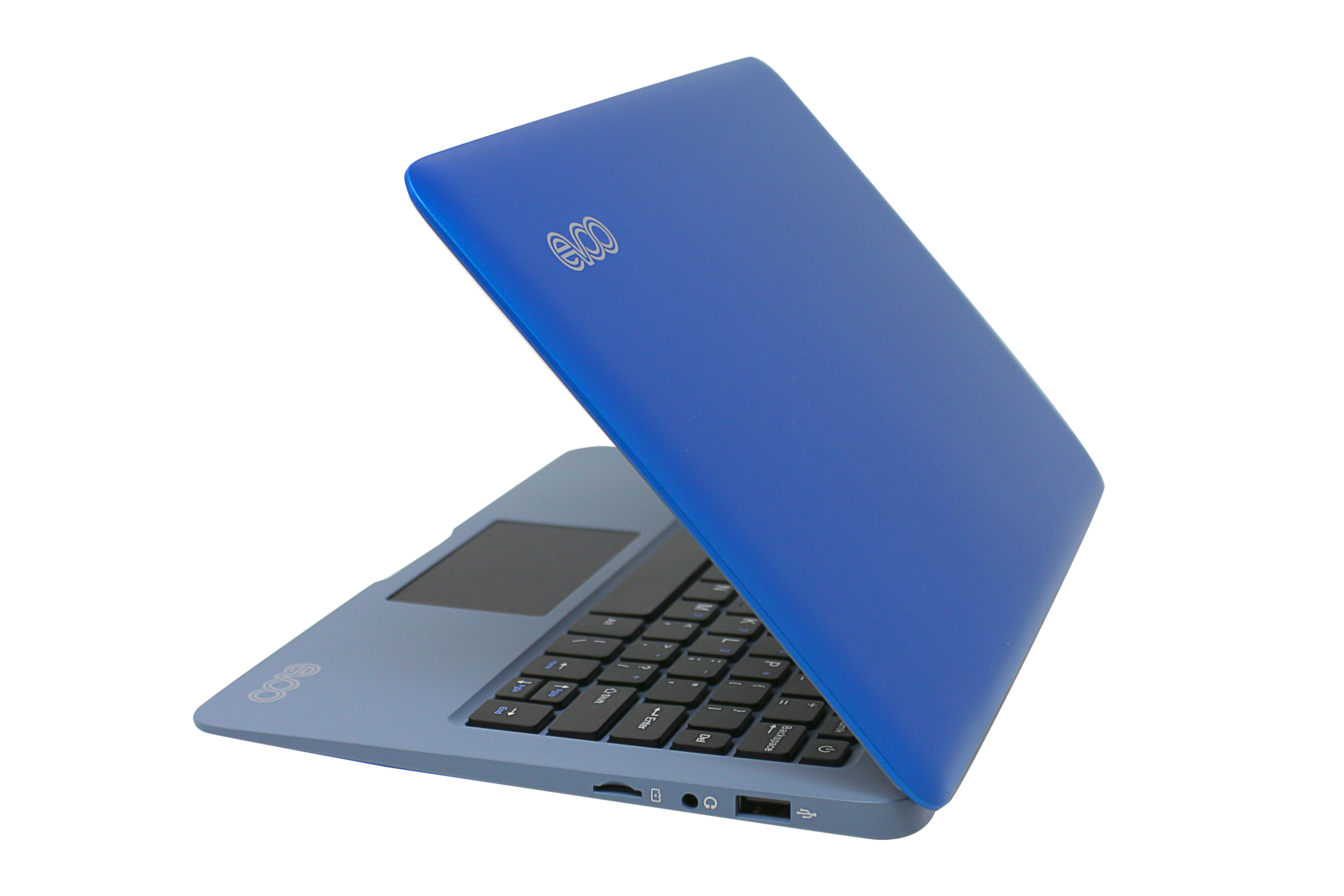 EVOO 10.1" Ultra Thin Laptop, Quad Core Processor, 2GB Memory, 32GB Storage, Mini HDMI, Front Camera, Windows 10 Home, Blue - image 5 of 7