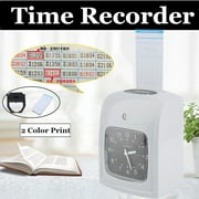 Small Business Time Clock Machine Work Hours Payroll Recorder Punch-in Card US