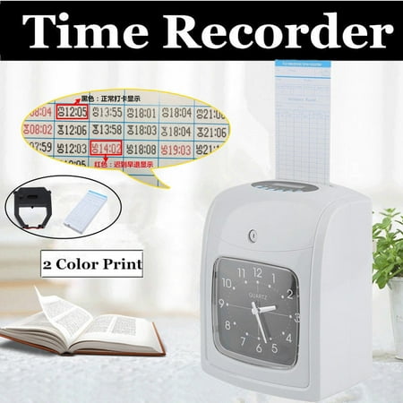 Small Business Time Clock Machine Work Hours Payroll Recorder Punch-in Card US