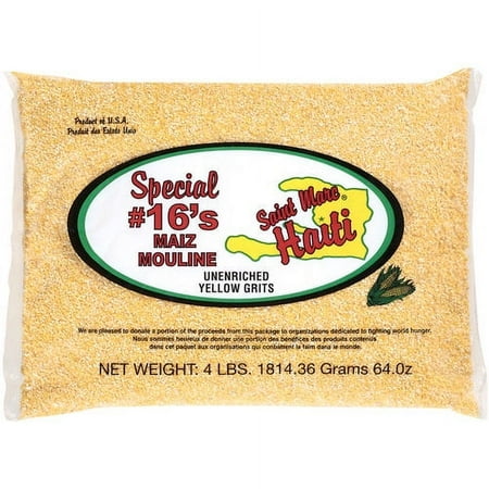 Saint Marc Haiti Unenriched Yellow Grits, 4 lb
