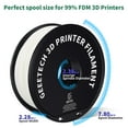 thumbnail image 2 of ABS 3D Printer Filament, Geeetech 1.75mm ABS Filament, 1KG Spool, White, 2 of 6