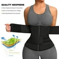 thumbnail image 6 of Lilvigor Waist Trainer for Women Plus Size Sweat Belts Zipper Bones Workout Trimmer Neoprene Sauna Underbust Corset, 6 of 7