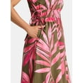 thumbnail image 4 of Time and Tru Women's One Shoulder Cotton Midi Dress, Sizes XS-XXXL, 4 of 5