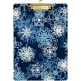 thumbnail image 2 of ZHANZZK Christmas Blue White Snowflake Clipboard Hardboard Wood Nursing Clip Board and Pull for Standard A4 Letter 13x9 inches, 2 of 5