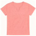 thumbnail image 4 of Womens Summer Tops V Neck Tunic T Shirt Cap Sleeve Business Casual Spring Outfits Loose Beach Vacation Clothes Basic Tees, 4 of 5