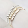 thumbnail image 2 of Personalized Gold Bar bracelet - Custom Name Bracelet - Engraved Bracelet - Friendship Bracelet for Best Friend - Birthday Gift for Sister, 2 of 9