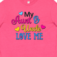 thumbnail image 4 of Inktastic My Aunt and Uncle Love Me with Hearts Youth T-Shirt, 4 of 5