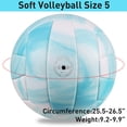 thumbnail image 4 of Voleibol EVZOM, talla 5, suave y ligero, azul PU, 4 of 9