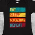 thumbnail image 4 of Inktastic Geocacher Adventure Eat Sleep Geocaching Repeat Boys or Girls Baby Bodysuit, 4 of 5