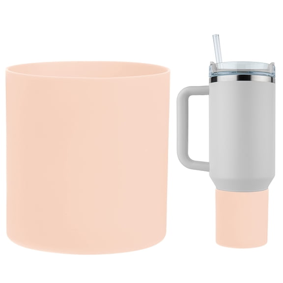 Silicone Water Bottle Boot [1PCS] - Anti-Slip Protective Sleeve Use for Protecting Water Bottles from Scratches - [Khaki Color - 3.2 IN]