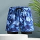 thumbnail image 1 of Traje De Baño Bañador para hombre de doble capa de cintura de secado rápido con cordones y pantalones cortos de baño divididos (L), 1 of 9