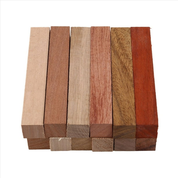 12 Piezas de Bolígrafos de Madera Pretaladrados de 7 mm para Torneado de Madera. Kit de Torneado para Bolígrafos. Suministros para Hacer Bolígrafos. Manualidades.