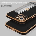 thumbnail image 5 of Compatible with iPhone 13 Case for Women Girls, Cute Heart Design with Luxury Plating Bumper, Soft TPU Shockproof Back Cover with Full Camera Protection for iPhone 13 Phone Case, Black, 5 of 13