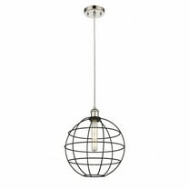 Innovations Lighting Ballston Lake Placid - 1 Light 12" Cord Hung Pendant Polished Nickel