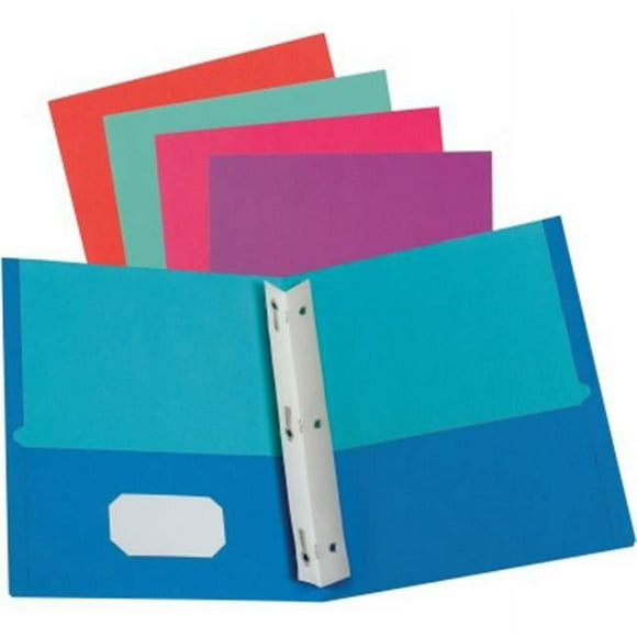 Oxford OXF52076 Portfolios Torsadés avec Attaches, Couleurs Assorties