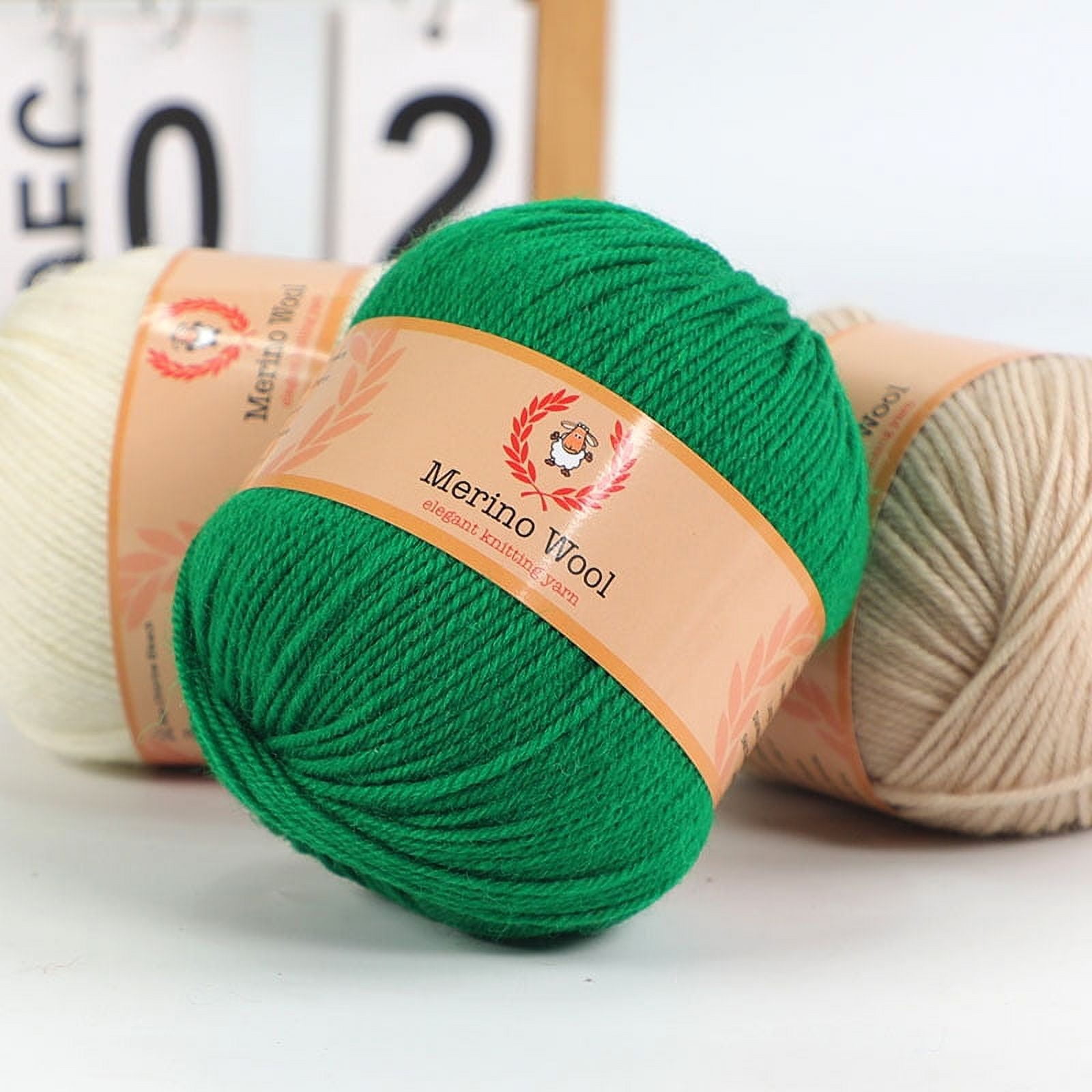 100% Merino Wool Yarn 10 Pack by Yonkey Monkey - Orange Red 222