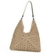thumbnail image 2 of Bolso de hombro tejido, bolso de hombro informal de crochet para verano, para viajes y vacaciones en la playa Beige, 2 of 8