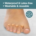 thumbnail image 6 of Zentoes Hammer Toe Straightener Crest with No Loop 4 Count Gel Spacer Splint and Crutch for Hammertoes, Overlapping and Mallet Toes, Beige, 2 Pairs, 6 of 8